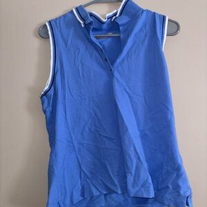 Blue Sleeveless Women's Top